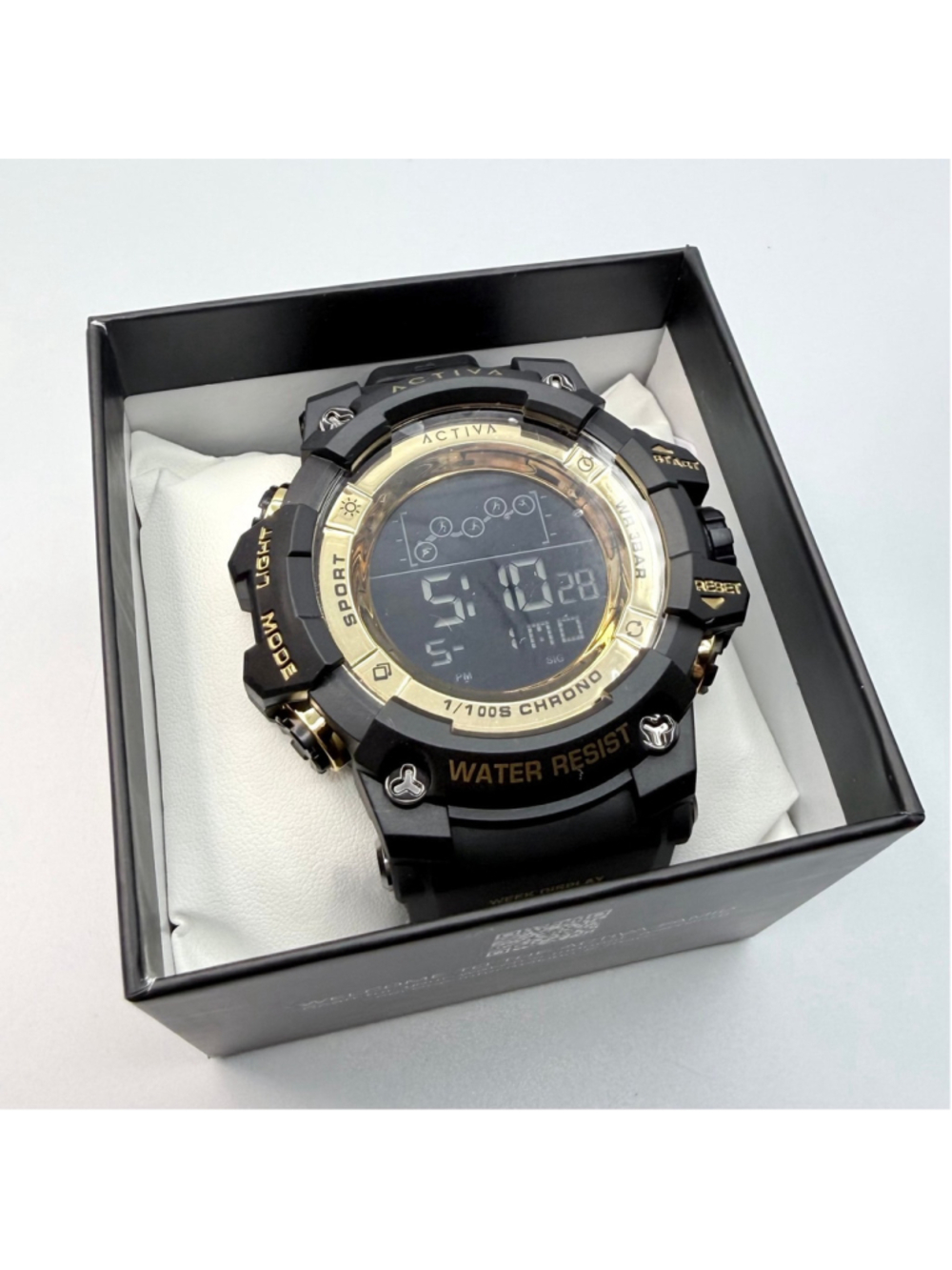 Activa x Invicta Summit Men’s Digital Watch ACW8082-005 Black Gold NEW